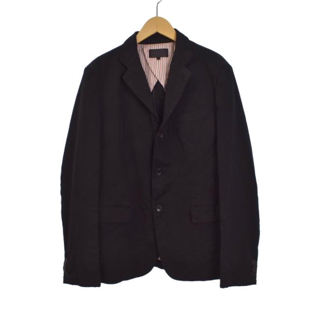 【中古】eye JUNYA WATANABE MAN ポリ縮絨 テーラードジャケット 3B S 黒 ブラック AD2017 WA-J917