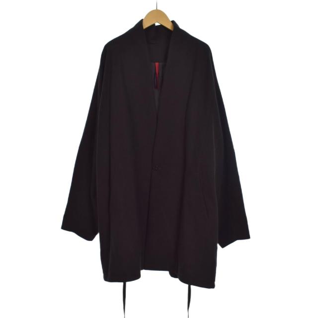 【中古】ヤントル YANTOR Stone Nep Fall Jacket ジャケット ウール シルク L 茶 ブラウン Y204JK01 メンズ