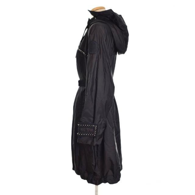 【中古】モンクレール MONCLER 20SS PRASIN ナイロン フーデッドコート 0 黒 ブラック F10931C70120 レディース_1