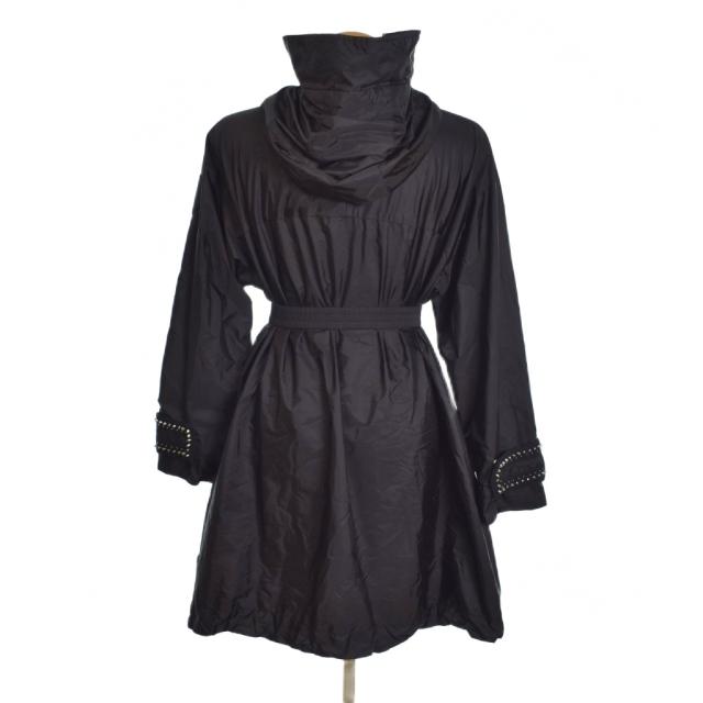 【中古】モンクレール MONCLER 20SS PRASIN ナイロン フーデッドコート 0 黒 ブラック F10931C70120 レディース_2