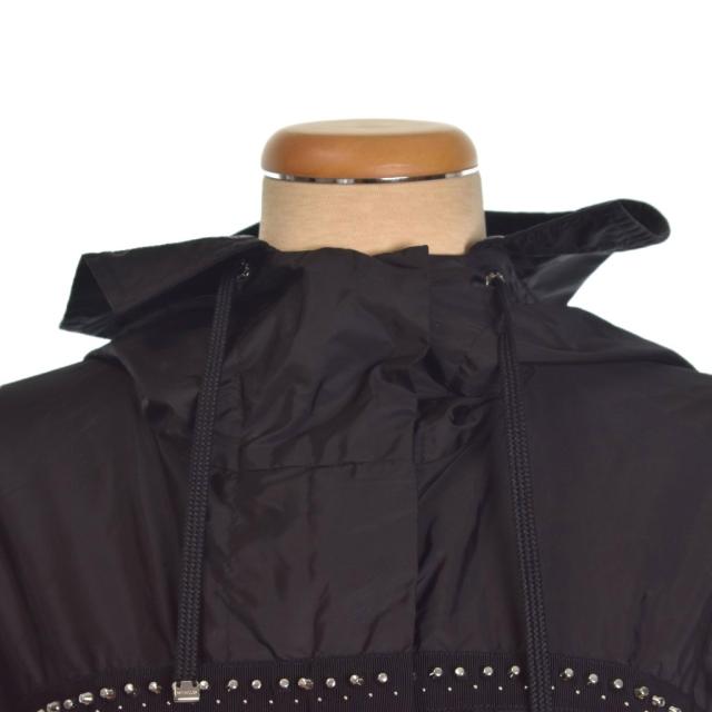 【中古】モンクレール MONCLER 20SS PRASIN ナイロン フーデッドコート 0 黒 ブラック F10931C70120 レディース_4
