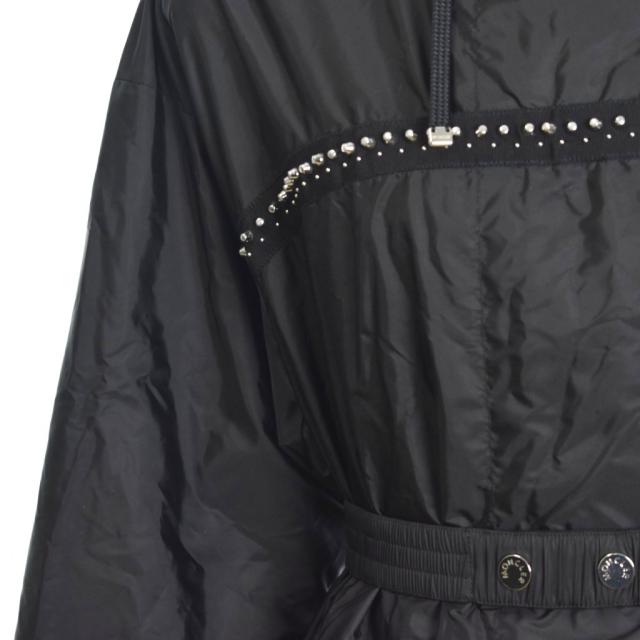 【中古】モンクレール MONCLER 20SS PRASIN ナイロン フーデッドコート 0 黒 ブラック F10931C70120 レディース_5