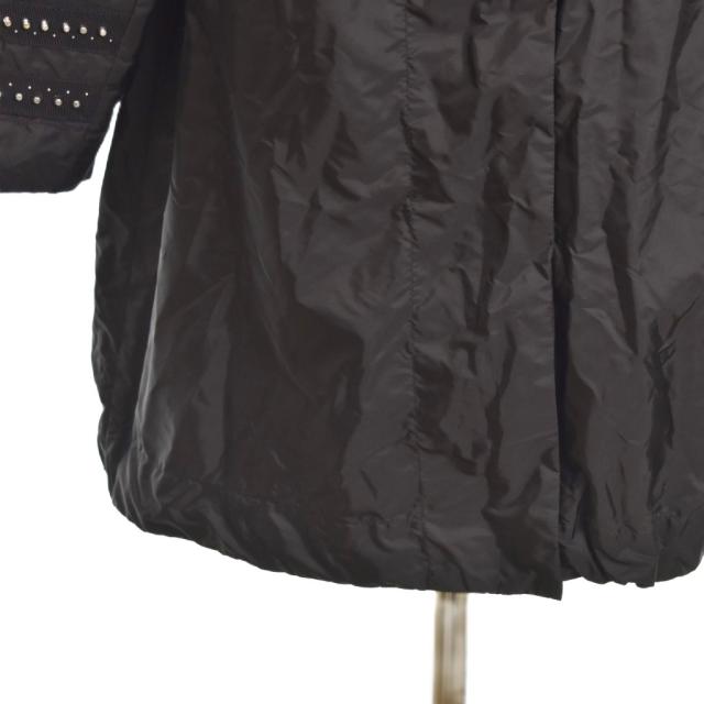 【中古】モンクレール MONCLER 20SS PRASIN ナイロン フーデッドコート 0 黒 ブラック F10931C70120 レディース_7