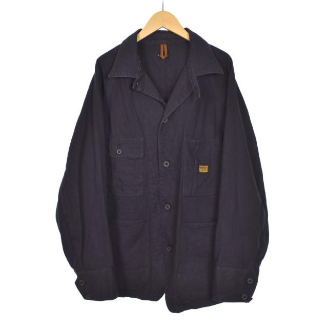 【中古】キャピタル kapital 10oz Denim Cactus Coverall Jacket デニム カバーオール ジャケット M 黒 K2503LJ090