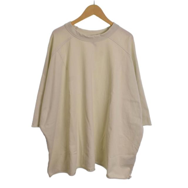 【中古】エンタイアスタジオ entire studio HEAVY DART SHORT SLEEVE TEE 半袖 XL アイボリー ES2487 メンズ