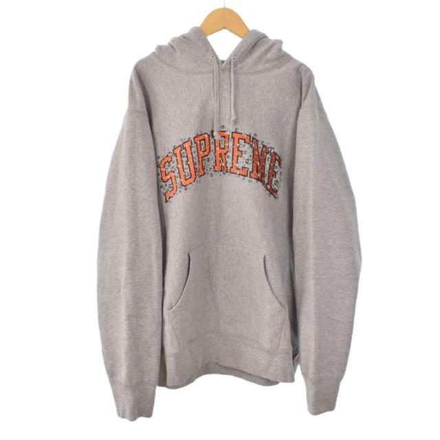 【中古】SUPREME 18FW Water Arc Hooded Sweatshirt ウォーターアーチロゴ スウェットシャツ パーカー フーディー