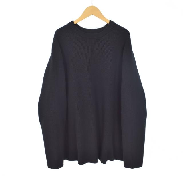 【中古】テアトラ TEATORA CARTRIDGE KNIT CREW 7G ニット セーター 長袖 3 黒 ブラック TT-KNIT-001 メンズ