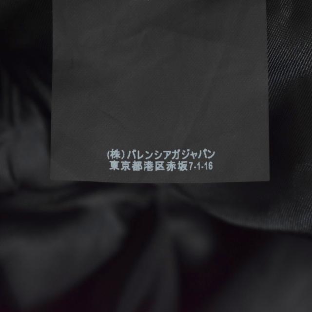 【中古】バレンシアガ BALENCIAGA レザーバイカーパンツ ゴートレザー 48 黒 ブラック 438675 メンズ_6