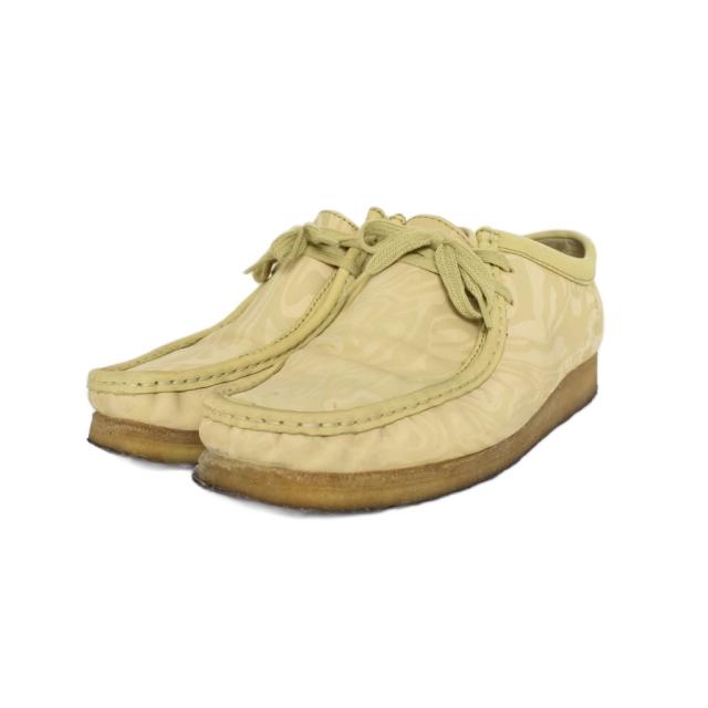 【中古】クラークス clarks ウータンクラン Wu-Tang Clan Wallabee ワラビー モカシン 26.5cm ベージュ メンズ