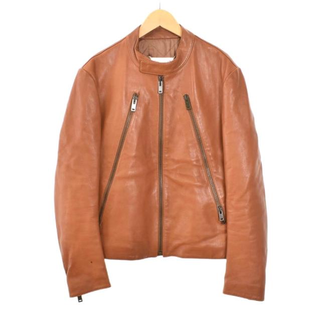 【中古】メゾンマルジェラ 14 Maison Margiela 14 17AW 八の字ライダース レザー シングルライダース S50AM0307
