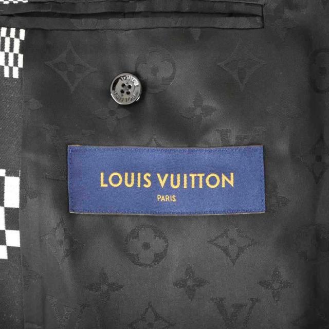 【中古】ルイヴィトン LOUIS VUITTON 21SS ディストーテッド ダミエ チェスターコート ステンカラー RM211 ZXX HKC71W_2