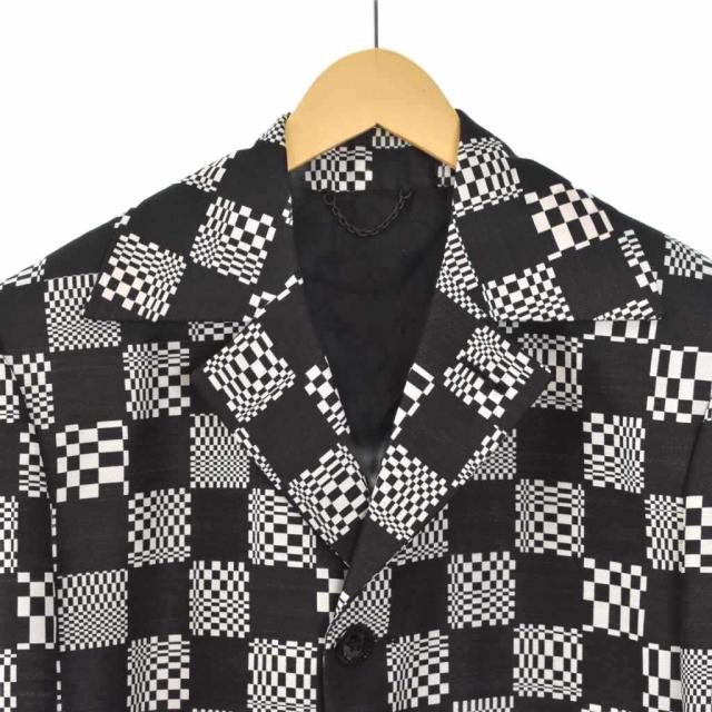 【中古】ルイヴィトン LOUIS VUITTON 21SS ディストーテッド ダミエ チェスターコート ステンカラー RM211 ZXX HKC71W_3