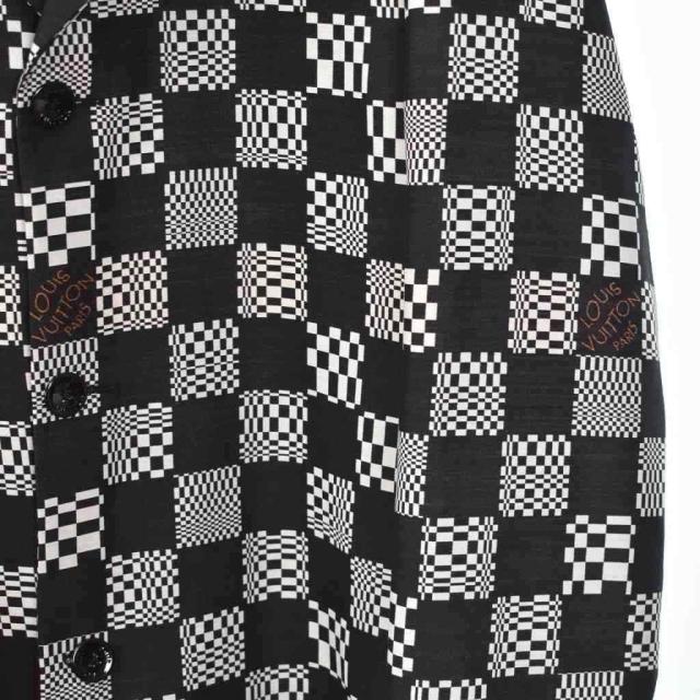 【中古】ルイヴィトン LOUIS VUITTON 21SS ディストーテッド ダミエ チェスターコート ステンカラー RM211 ZXX HKC71W_4