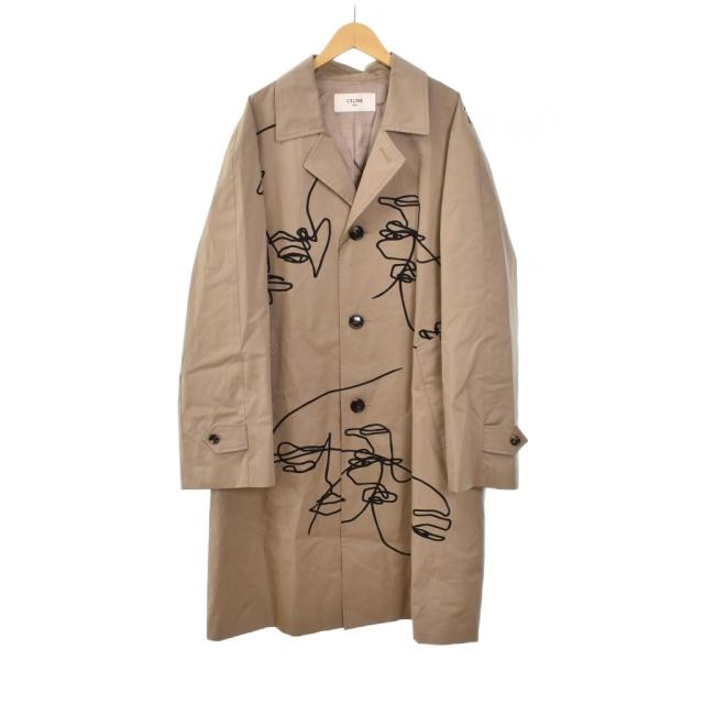 中古】セリーヌ CELINE アーティストプリント マックコート トレンチ