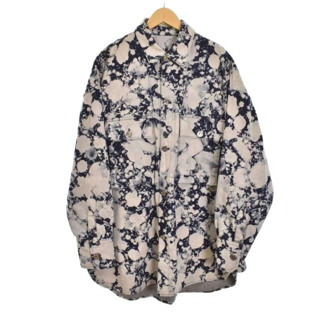 【中古】ルイヴィトン LOUIS VUITTON 19SS ヴァージルアブロー ブリーチ加工 デニムジャケット RM191 LVE HGS87W