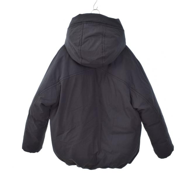 【中古】ボッテガヴェネタ BOTTEGA VENETA パテッドフーデッドダウンジャケット 中綿 S 黒 ブラック 692573 V1LE0_1