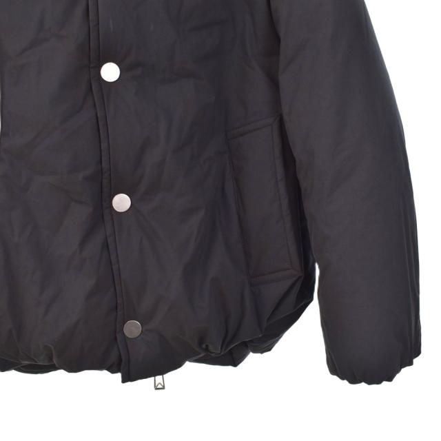 【中古】ボッテガヴェネタ BOTTEGA VENETA パテッドフーデッドダウンジャケット 中綿 S 黒 ブラック 692573 V1LE0_4