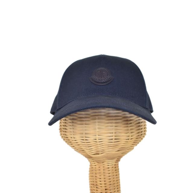 【中古】モンクレール MONCLER 25SS キャップ 帽子 ロゴ 紺 ネイビー K10913B00045 メンズ