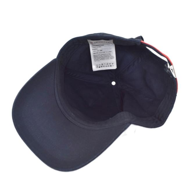 【中古】モンクレール MONCLER 25SS キャップ 帽子 ロゴ 紺 ネイビー K10913B00045 メンズ