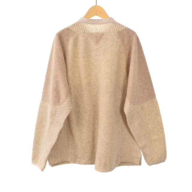【中古】ホワイトマウンテニアリング 23AW PATCH WORK PULLOVER パッチワーク プルオーバー 1 ベージュ WM2373514_1