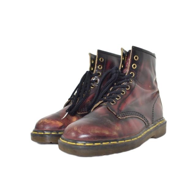 【中古】ドクターマーチン DR.MARTENS ENGLAND製 8ホール レザーブーツ チェリーレッド メンズ