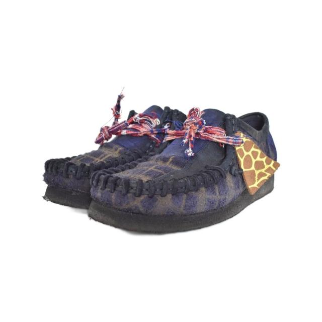【中古】クラークス clarks NICHOLAS DALEY Wallabee ニコラス ワラビー シューズ 41 紺 ネイビー メンズ