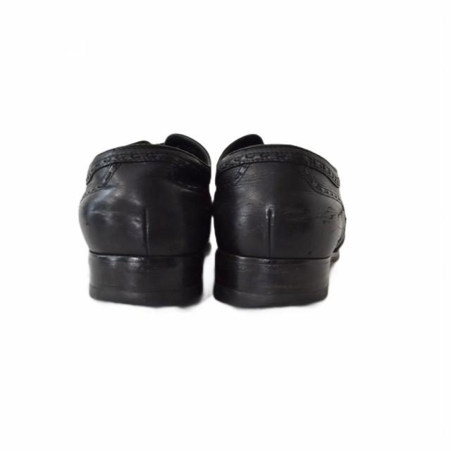 【中古】BOTTEGA VENETA ビジネスシューズ 靴 編み上げ パンチング レースアップ 41 1/2 黒 ブラック メンズ_2