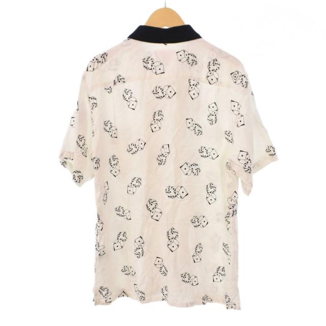 【中古】シュプリーム SUPREME 19SS Dice Rayon S/S Shirt ダイス レーヨン シャツ 半袖 総柄 S 白 ホワイト メンズ_1