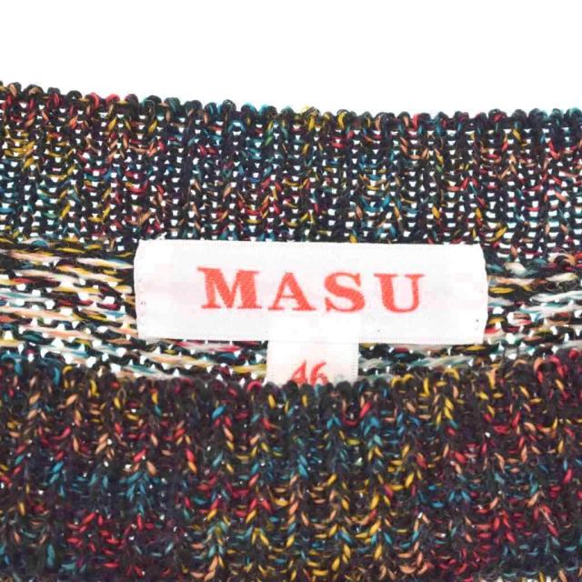【中古】エムエーエスユー MASU CANDY SWEATER キャンディ ニット セーター 長袖 46 黒 ブラック MCFW-KN0221_2