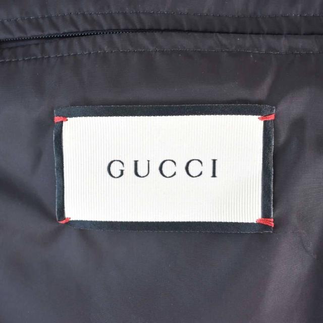 【中古】グッチ GUCCI アングリーパンサー ダウンジャケット フード 総柄 50 黒 ブラック 526428 ☆AA★_2
