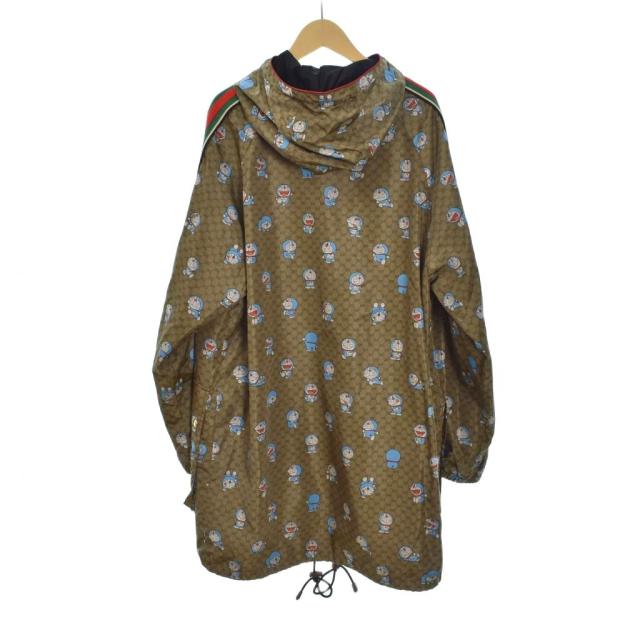 【中古】グッチ GUCCI ドラえもん ナイロンジャケット ブルゾン フード 40 茶 ブラウン 657044 ☆AA★ メンズ_1