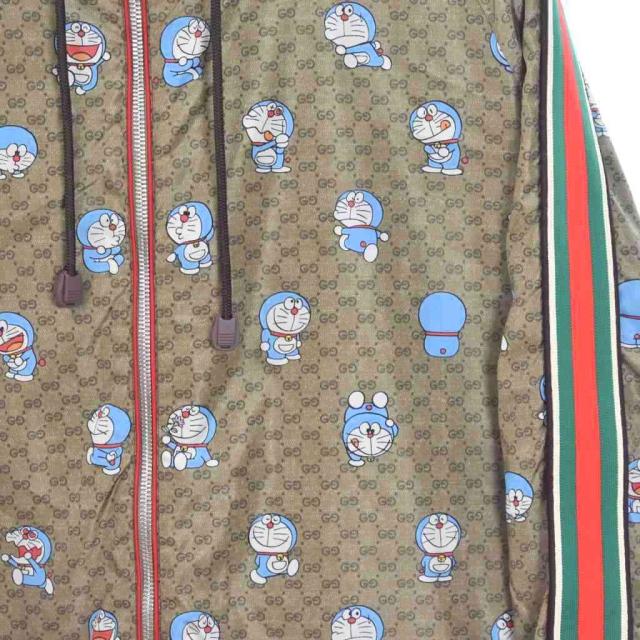 【中古】グッチ GUCCI ドラえもん ナイロンジャケット ブルゾン フード 40 茶 ブラウン 657044 ☆AA★ メンズ_5