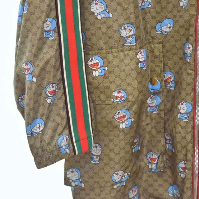 【中古】グッチ GUCCI ドラえもん ナイロンジャケット ブルゾン フード 40 茶 ブラウン 657044 ☆AA★ メンズ_6