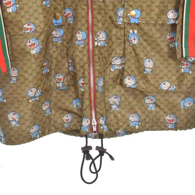 【中古】グッチ GUCCI ドラえもん ナイロンジャケット ブルゾン フード 40 茶 ブラウン 657044 ☆AA★ メンズ_7