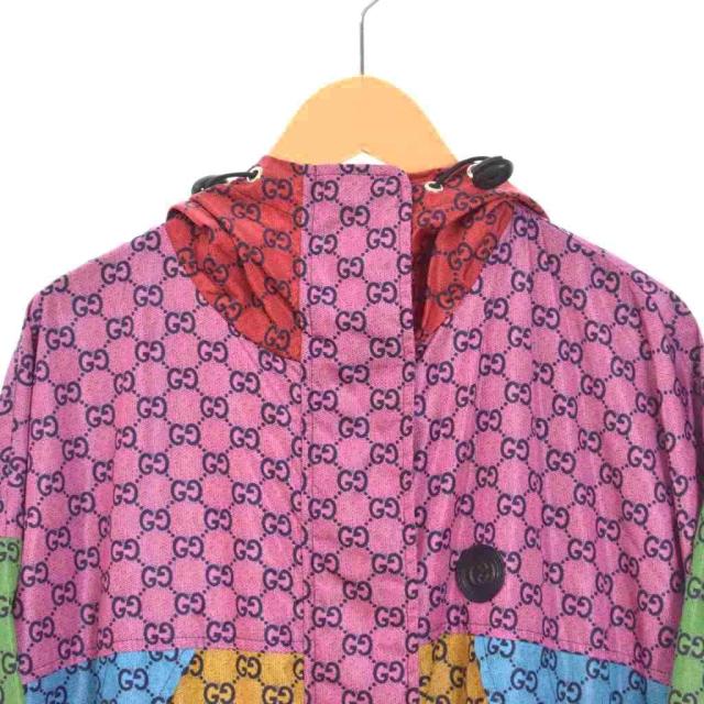 【中古】グッチ GUCCI 総柄 ナイロン 上衣 厚地の外套 ボンネット 42 マルチ色合い 658179 ☆AA★ レディース