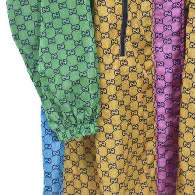 【中古】グッチ GUCCI 総柄 ナイロン 上衣 厚地の外套 ボンネット 42 マルチ色合い 658179 ☆AA★ レディース