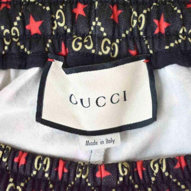 【中古】グッチ GUCCI GG シェリーライン スター トラックパンツ S 黒 ブラック 575735 ☆AA★ メンズ_2