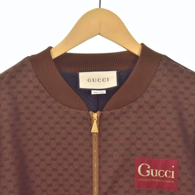 【中古】グッチ GUCCI シェリーライン ミニGG ボンバージャケット ブルゾン XL 茶 ブラウン 623219 ☆AA★ メンズ_4