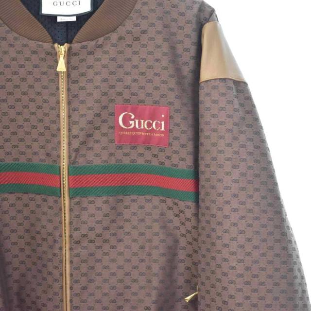【中古】グッチ GUCCI シェリーライン ミニGG ボンバージャケット ブルゾン XL 茶 ブラウン 623219 ☆AA★ メンズ_5