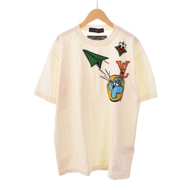 【中古】ルイヴィトン LOUIS VUITTON 23SS モノグラムコミックス インターシャ ニット セーター RM231 HA0 HON97W