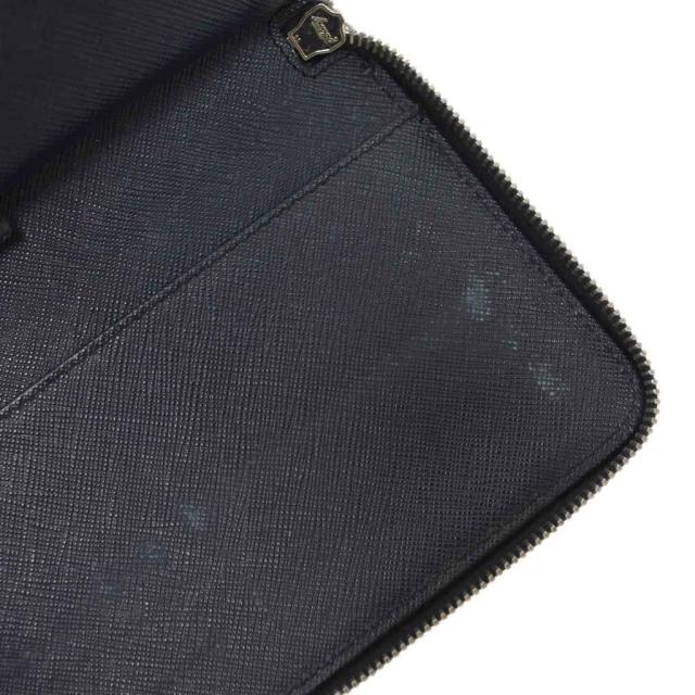 【中古】プラダ PRADA レーシングカー ワッペン 長財布 ロングウォレット レザー 紺 ネイビー 2ML188 ☆AA★_5