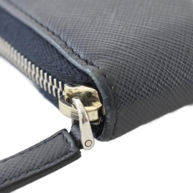 【中古】プラダ PRADA レーシングカー ワッペン 長財布 ロングウォレット レザー 紺 ネイビー 2ML188 ☆AA★_7