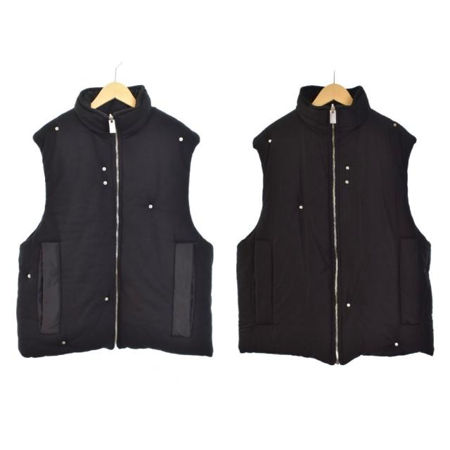 【中古】アリクス ALYX リバーシブル ベスト 中綿 M 黒 ブラック AAM0U0352 メンズ