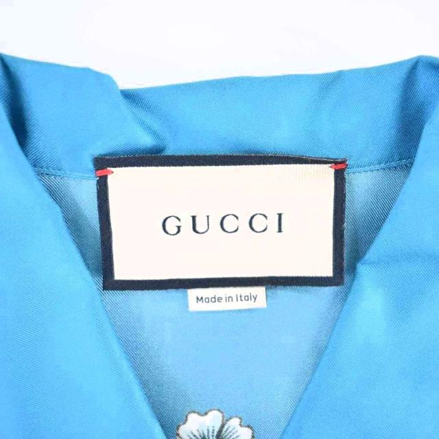 【中古】グッチ GUCCI 21年製 Freya Hartas フレイヤハルタス print silk twill shirt 総柄 シルク シャツ 654886_2