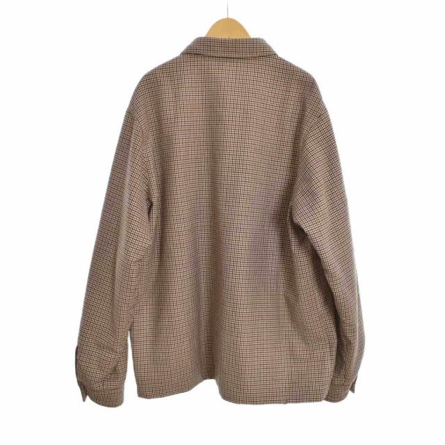 【中古】ジルサンダー JIL SANDER 18AW チェック柄 シャツ ジャケット 長袖 48 茶 ブラウン JSMN400136 メンズ
