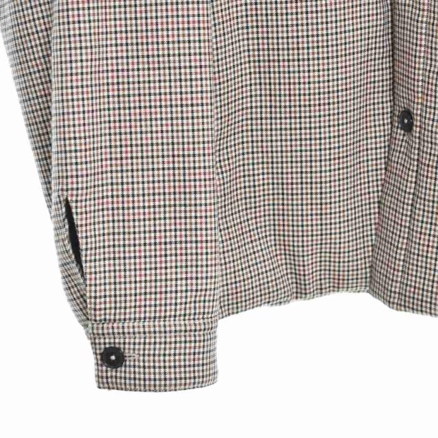【中古】ジルサンダー JIL SANDER 18AW チェック柄 シャツ ジャケット 長袖 48 茶 ブラウン JSMN400136 メンズ