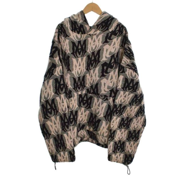 【中古】アミリ AMIRI 23AW M.A. Tapestry Hoodie タペストリー パーカー フーディー 総柄 M グレー ☆AA★ メンズ