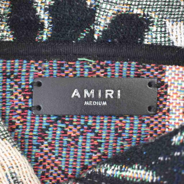 【中古】アミリ AMIRI 23AW M.A. Tapestry Hoodie タペストリー パーカー フーディー 総柄 M グレー ☆AA★ メンズ
