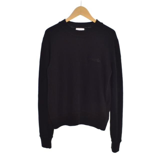 【中古】モンクレール MONCLER 24SS GIROCOLLO TRICOT ウール カシミヤ ニット セーター ロゴ 長袖 J20939C00005