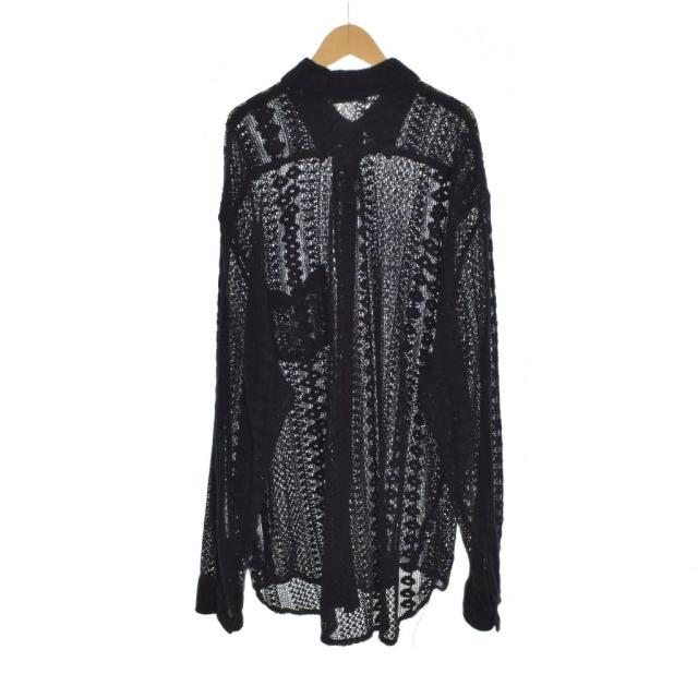 【中古】アワーレガシー OUR LEGACY COCO SHIRT ココ シャツ 長袖 メッシュ レース 48 黒 ブラック M2212CBC メンズ_1